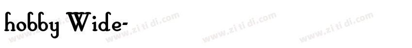 hobby Wide字体转换